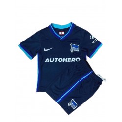 Camisola Hertha BSC Criança Equipamento Segundo 2021-2022 Manga Curta